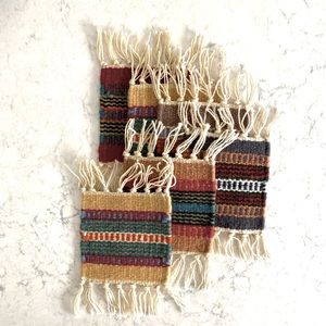 Vintage Woven Wool Coasters